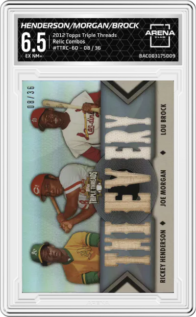 Rickey Henderson/Joe Morgan/Lou Brock