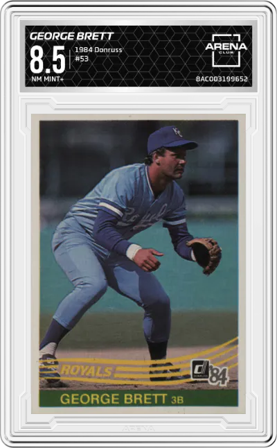 1984 Donruss George Brett ARENA CLUB 8.5
