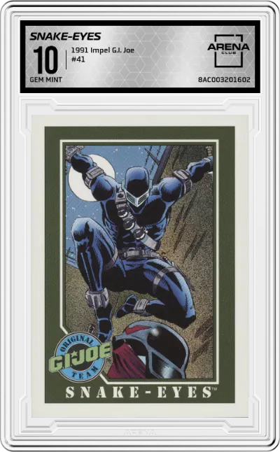 1991 Impel G.I. Joe Snake-Eyes ARENA CLUB 10