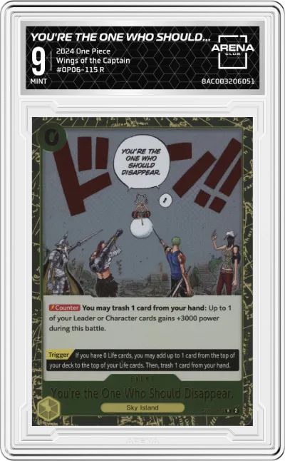 You're the One Who Should Disappear.