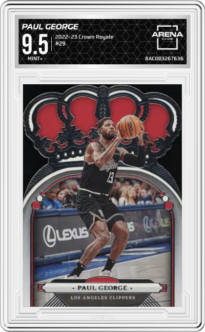 2022 Panini Crown Royale Paul George ARENA CLUB 9.5