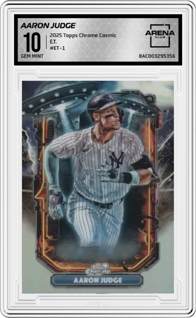 2025 Topps Chrome Cosmic E.T. Aaron Judge ARENA CLUB 10