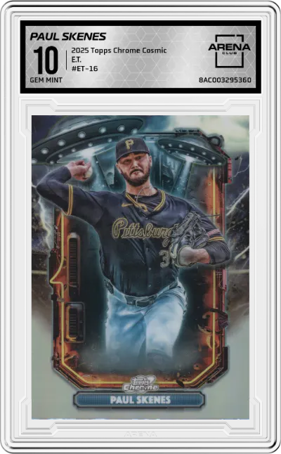 2025 Topps Chrome Cosmic E.T. Paul Skenes #ET-16 ARENA CLUB 10