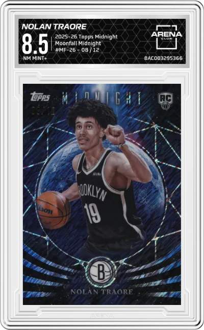 2025 Topps Midnight Moonfall Nolan Traore Midnight #MF-26 ARENA CLUB 8.5