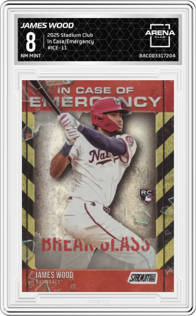 2025 Stadium Club In Case/Emergency James Wood #ICE-11 ARENA CLUB 8