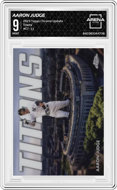 2023 Topps Chrome Update Titans Aaron Judge #CT-11 ARENA CLUB 9