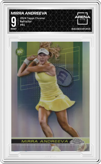 2024 Topps Chrome Mirra Andreeva Refractor ARENA CLUB 9