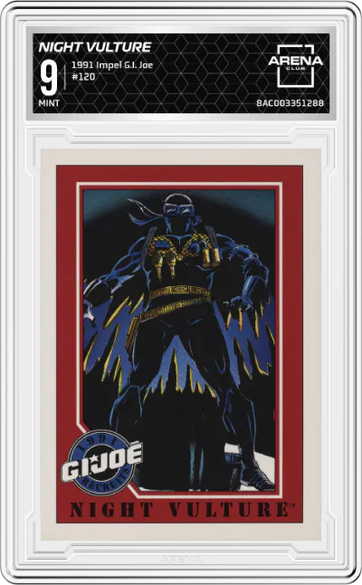1991 Impel G.I. Joe Night Vulture #120 ARENA CLUB 9