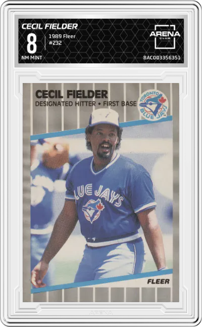 1989 Fleer Cecil Fielder ARENA CLUB 8