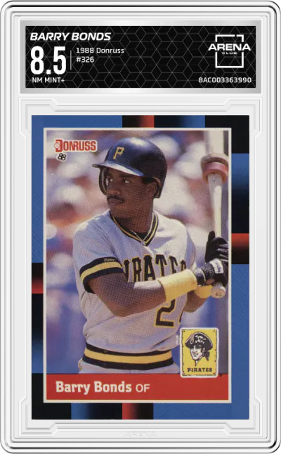 1988 Donruss Barry Bonds ARENA CLUB 8.5