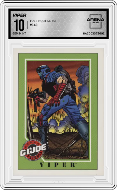 1991 Impel G.I. Joe Viper #143 ARENA CLUB 10