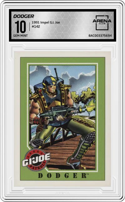 1991 Impel G.I. Joe Dodger #142 ARENA CLUB 10