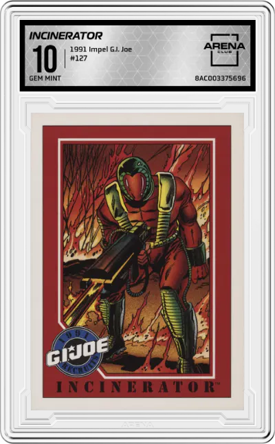 1991 Impel G.I. Joe Incinerator #127 ARENA CLUB 10