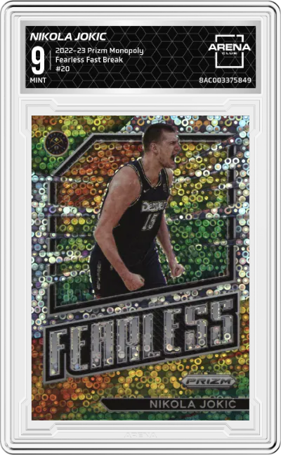 2022 Panini Prizm Monopoly Fearless Nikola Jokic Fast Break ARENA CLUB 9