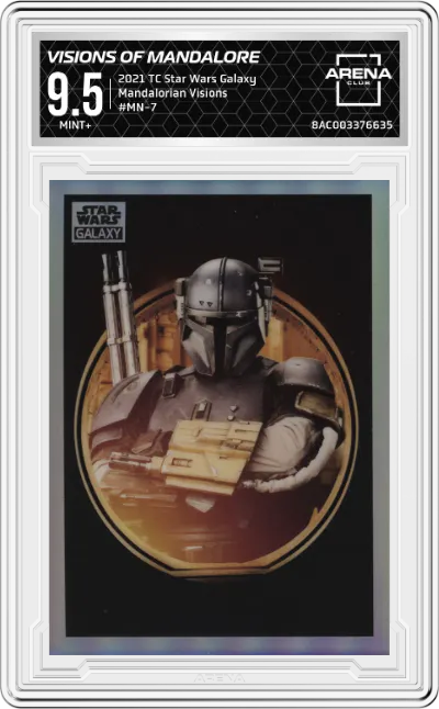 2021 Topps Chrome Star Wars Galaxy Mandalorian Visions Visions of Mandalore ARENA CLUB 9.5
