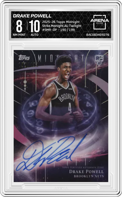 2025 Topps Midnight Strke.Mdnight.AU Drake Powell Twilight ARENA CLUB 8