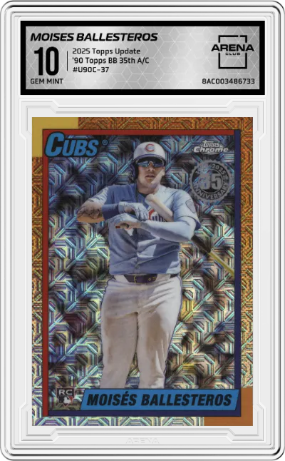2025 Topps Update '90 Topps BB 35th A/C Moises Ballesteros #U90C-37 ARENA CLUB 10