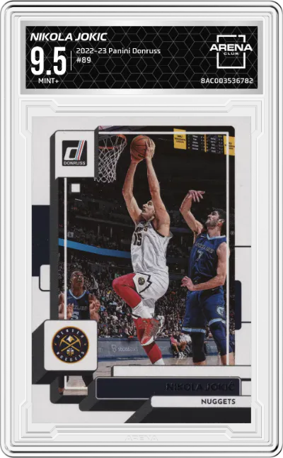 2022 Panini Donruss Nikola Jokic #89 ARENA CLUB 9.5