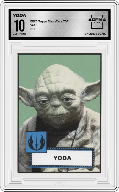 2023 Topps Star Wars TBT Set 3 Yoda ARENA CLUB 10