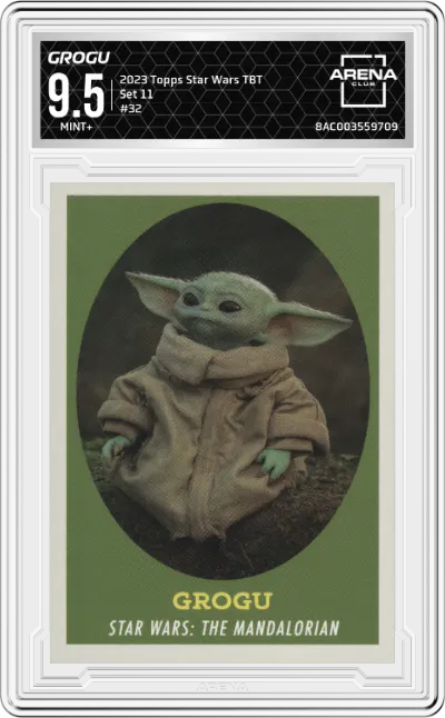 2023 Topps Star Wars TBT Set 11 Grogu ARENA CLUB 9.5