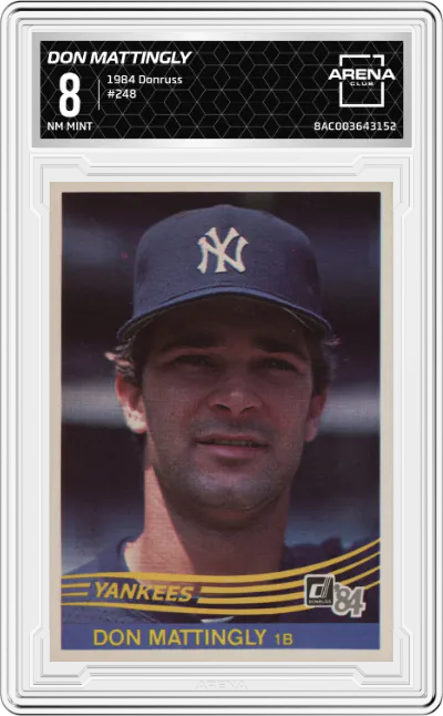 1984 Donruss Don Mattingly #248 ARENA CLUB 8