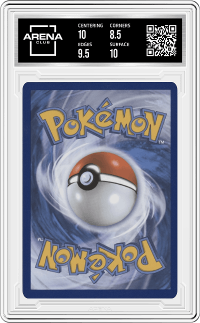 Mew from the 2021 Pokemon SWSH set graded by Arena Club and given an overall grade of 9.