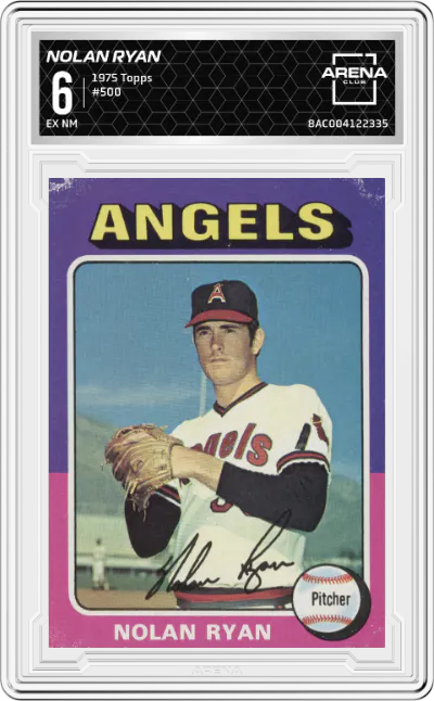 1975 Topps Nolan Ryan #500 ARENA CLUB 6