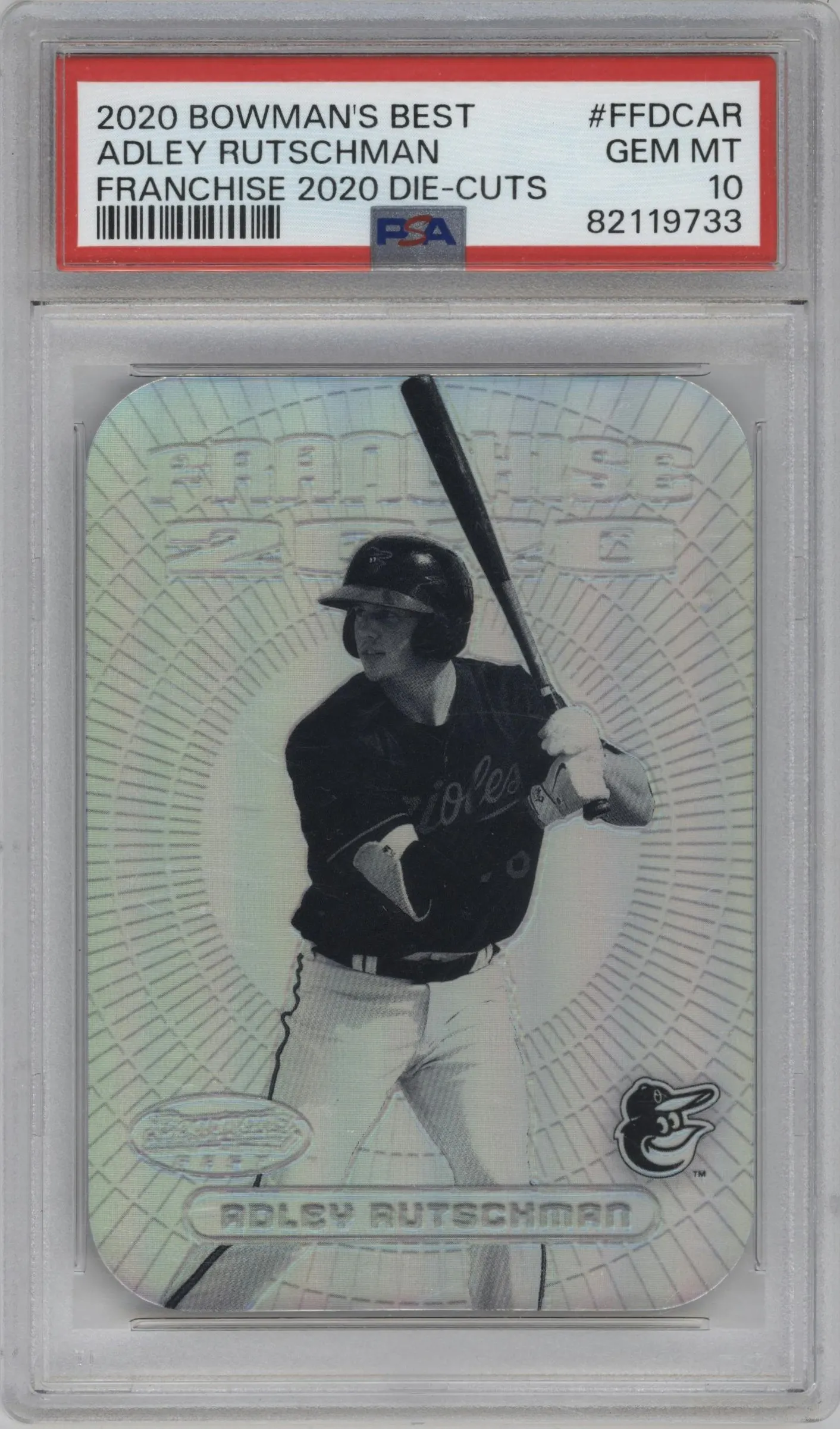 2020 Bowman’s Best Franchise 2020 Die-Cuts Adley Rutschman #FFDC-AR PSA 10