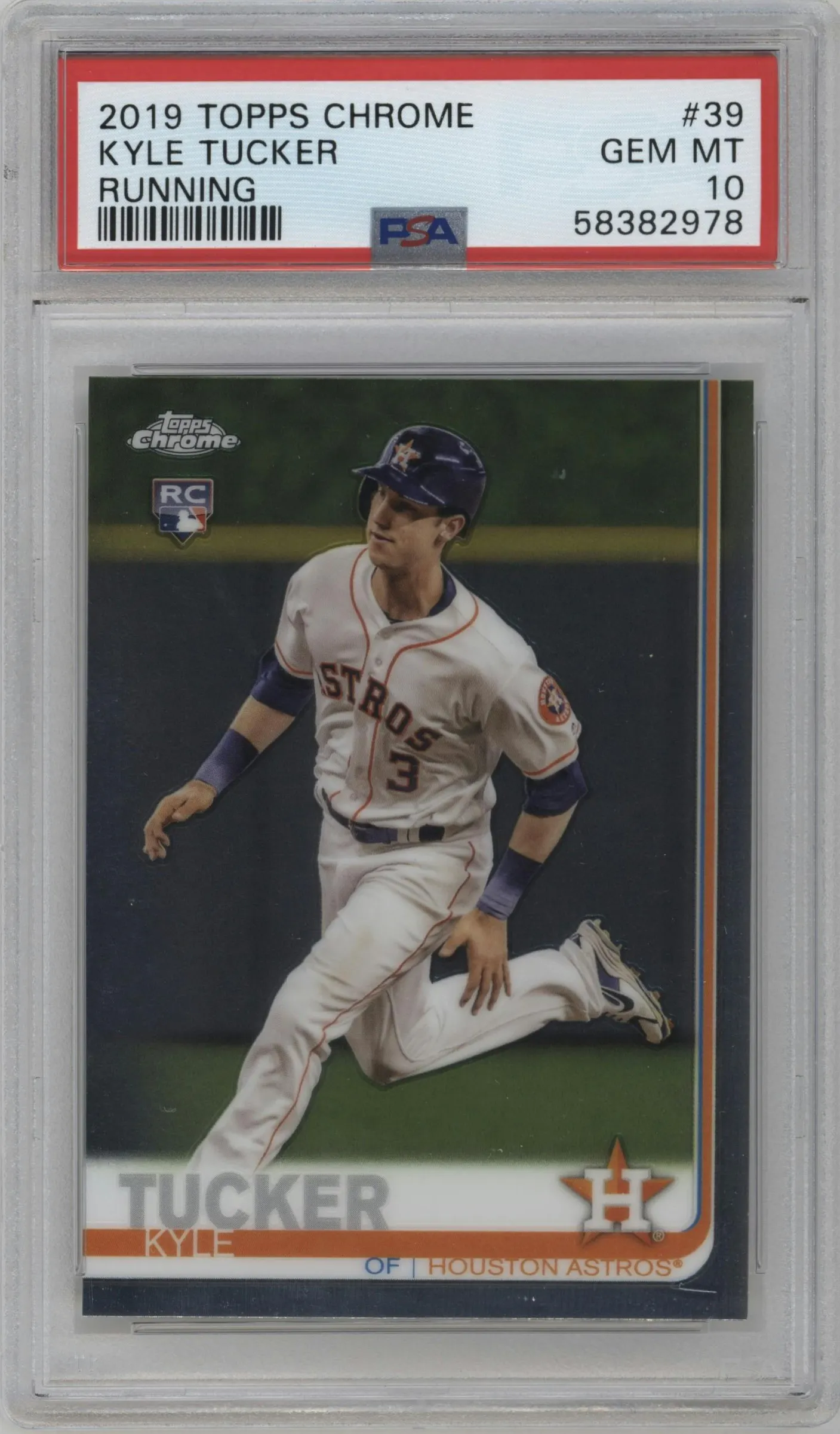 2019 Topps Chrome Kyle Tucker #39 PSA 10