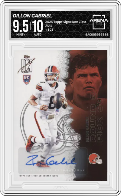 2025 Topps Signature Class Auto Dillon Gabriel #103 ARENA CLUB 9.5