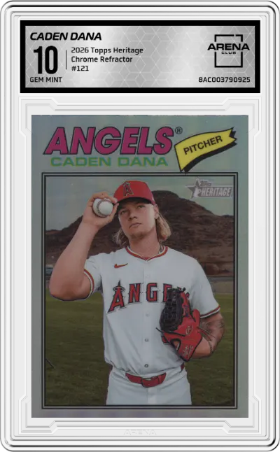2026 Topps Heritage Chrome Caden Dana Refractor #121 ARENA CLUB 10