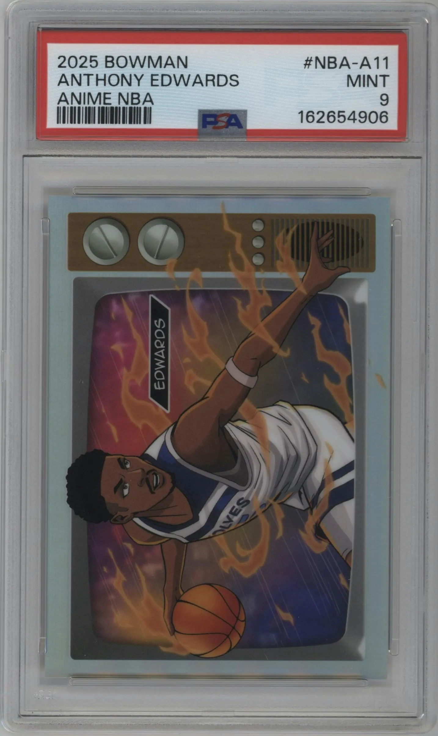 2025 Bowman Anime NBA Anthony Edwards #NBA-A11 PSA 9