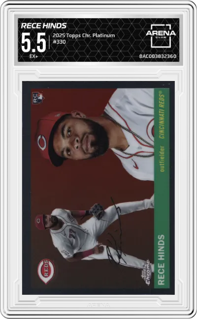 2025 Topps Chrome Platinum Rece Hinds ARENA CLUB 5.5