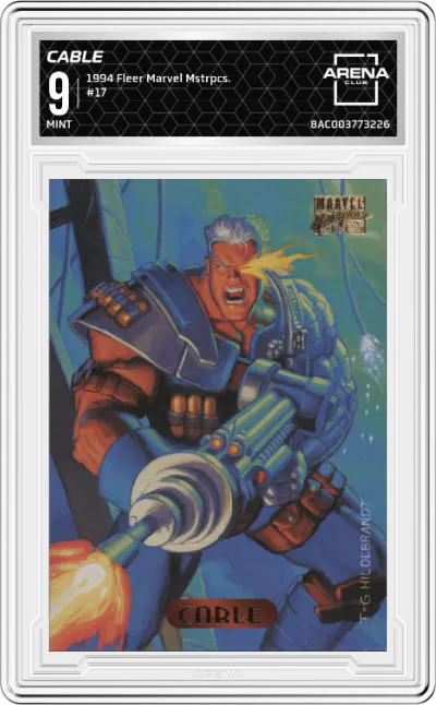 1994 Fleer Marvel Masterpieces Cable ARENA CLUB 9