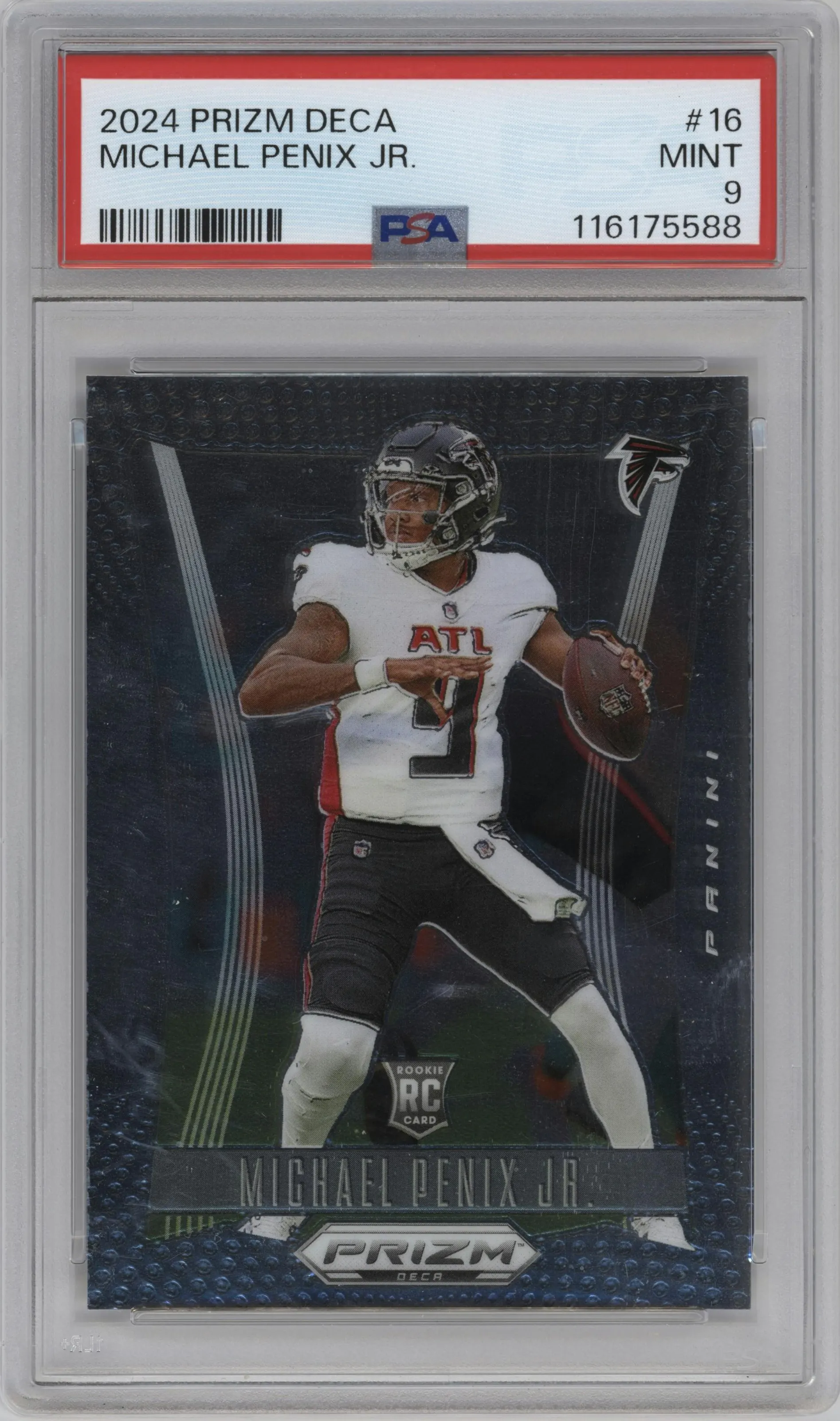 2024 Panini Prizm Deca Michael Penix Jr. #16 PSA 9