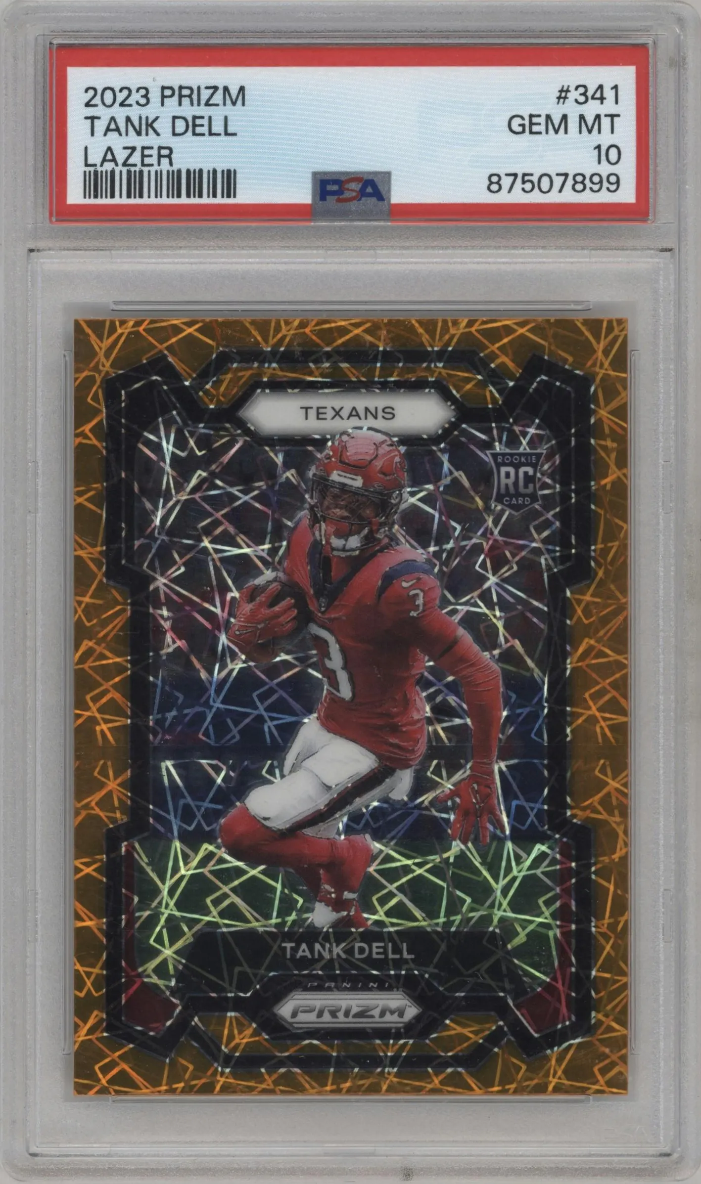 2023 Panini Prizm Tank Dell Lazer #341 PSA 10