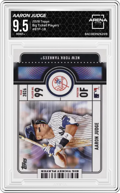 2026 Topps Big Ticket Players Aaron Judge #BTP-18 ARENA CLUB 9.5
