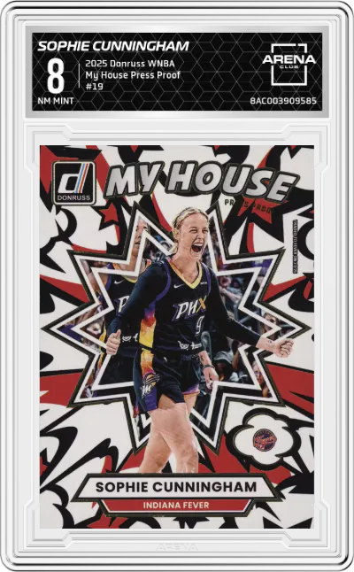 2025 Donruss WNBA My House Sophie Cunningham Press Proof #19 ARENA CLUB 8