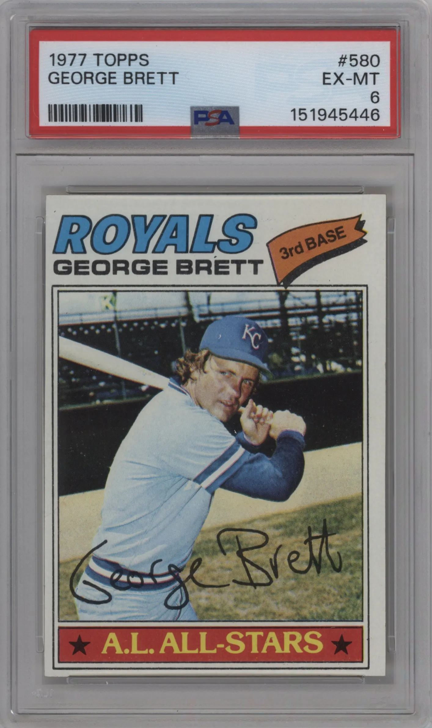 1977 Topps George Brett #580 PSA 6