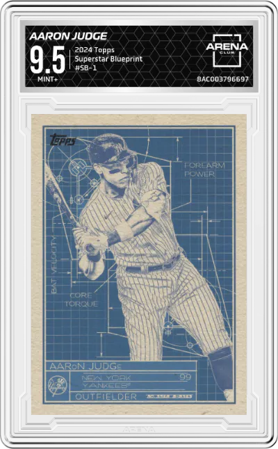 2024 Topps Superstar Blueprint Aaron Judge #SB-1 ARENA CLUB 9.5
