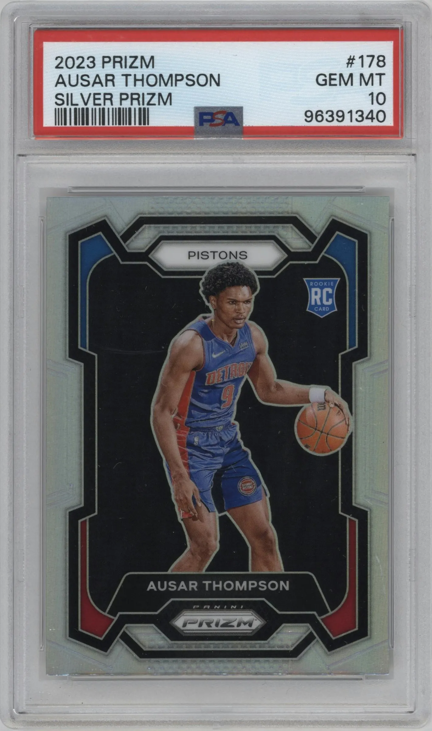 2023 Panini Prizm Ausar Thompson Silver Prizm #178 PSA 10