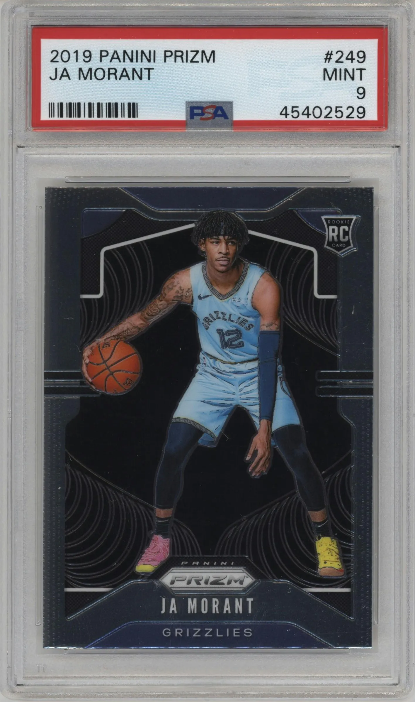 2019 Panini Prizm Ja Morant #249 PSA 9