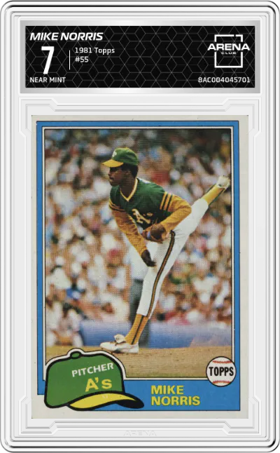 1981 Topps Mike Norris #55 ARENA CLUB 7