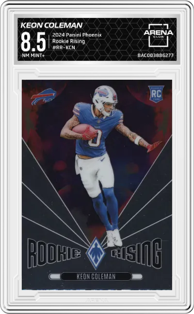 2024 Panini Phoenix Rookie Rising Keon Coleman #RR-KCN ARENA CLUB 8.5