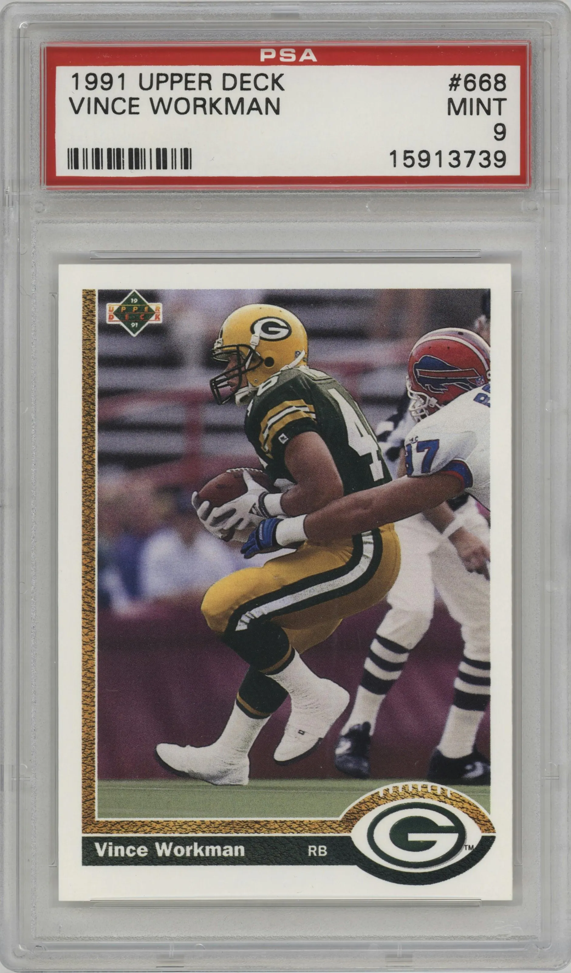 1991 Upper Deck Vince Workman #668 PSA 9