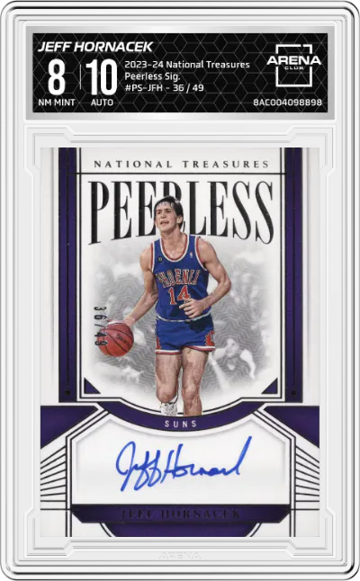 2023 Panini National Treasures Peerless Sig. Jeff Hornacek #PS-JFH ARENA CLUB 8