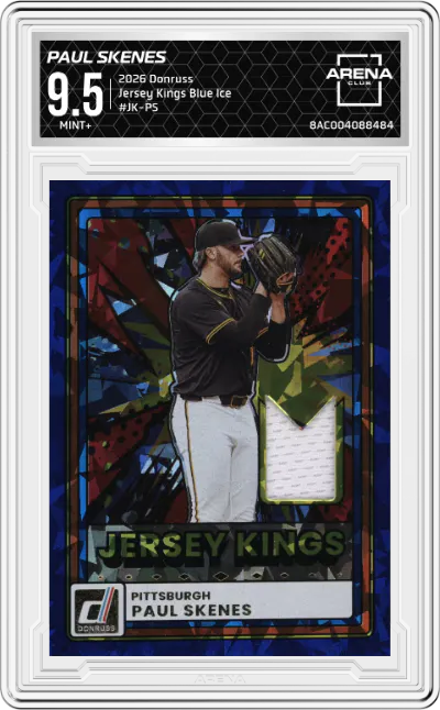 2026 Donruss Jersey Kings Paul Skenes Blue Ice #JK-PS ARENA CLUB 9.5