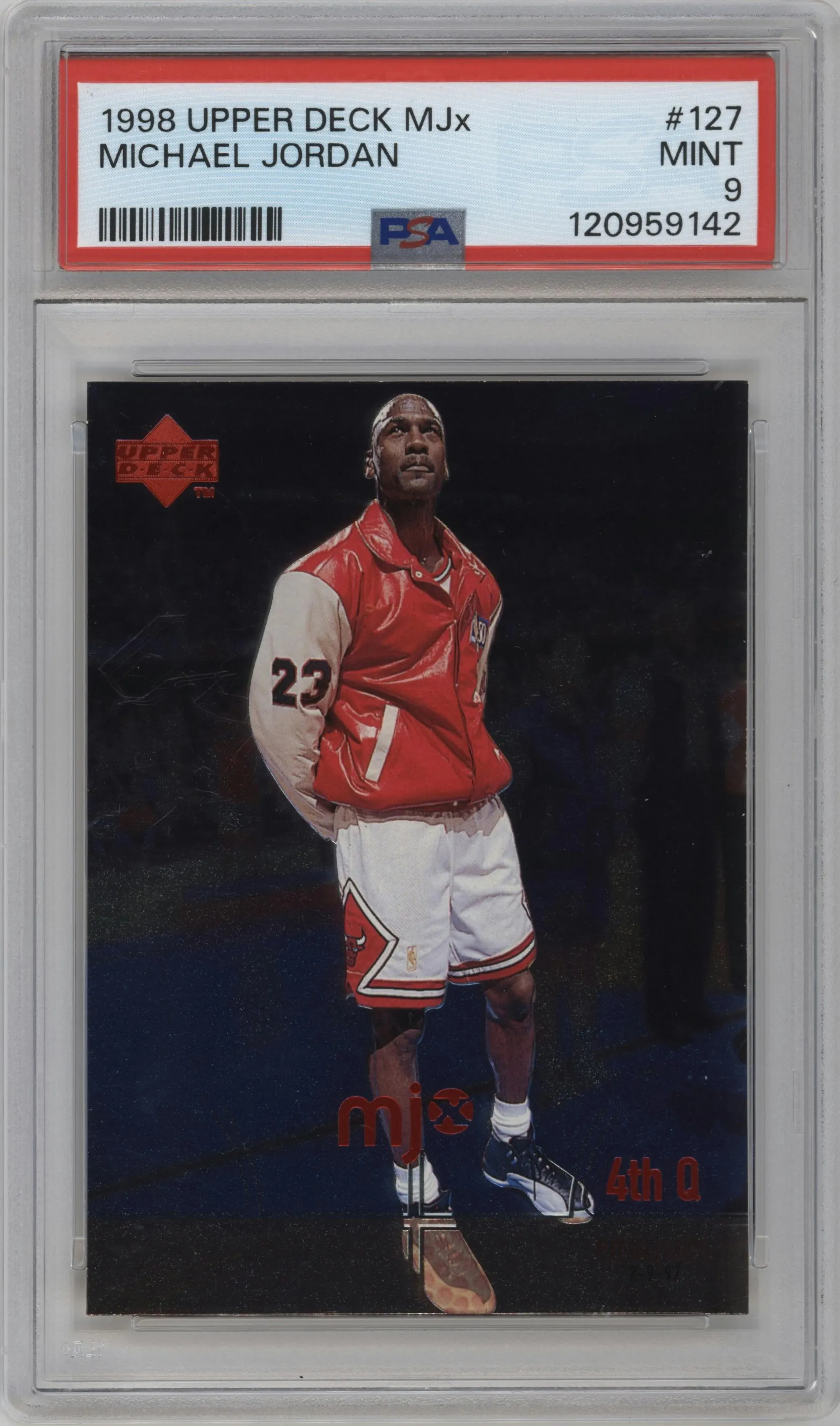 1998 Upper Deck MJx Michael Jordan #127 PSA 9