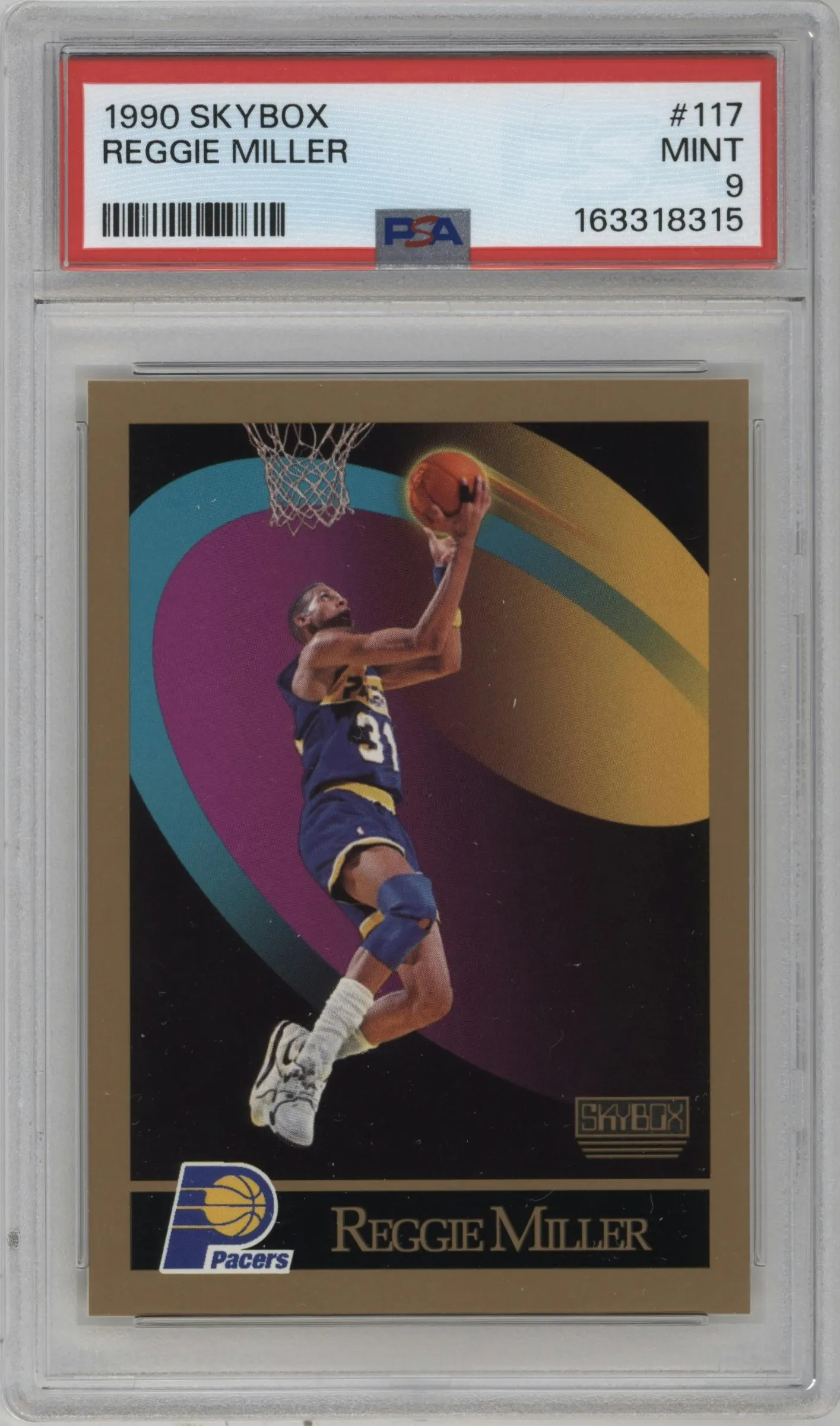 1990 SkyBox Reggie Miller PSA 9