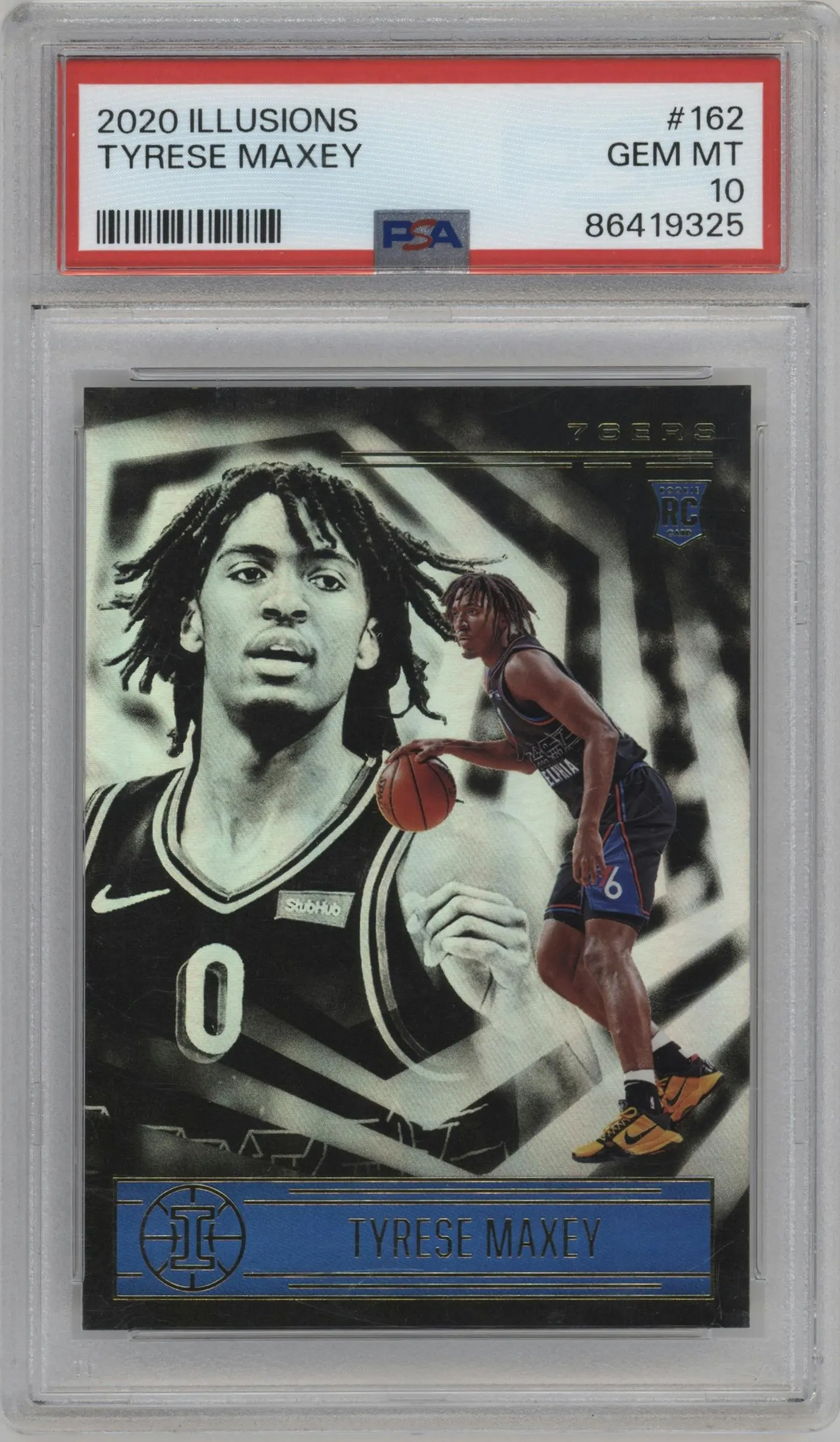 2020 Panini Illusions Tyrese Maxey #162 PSA 10